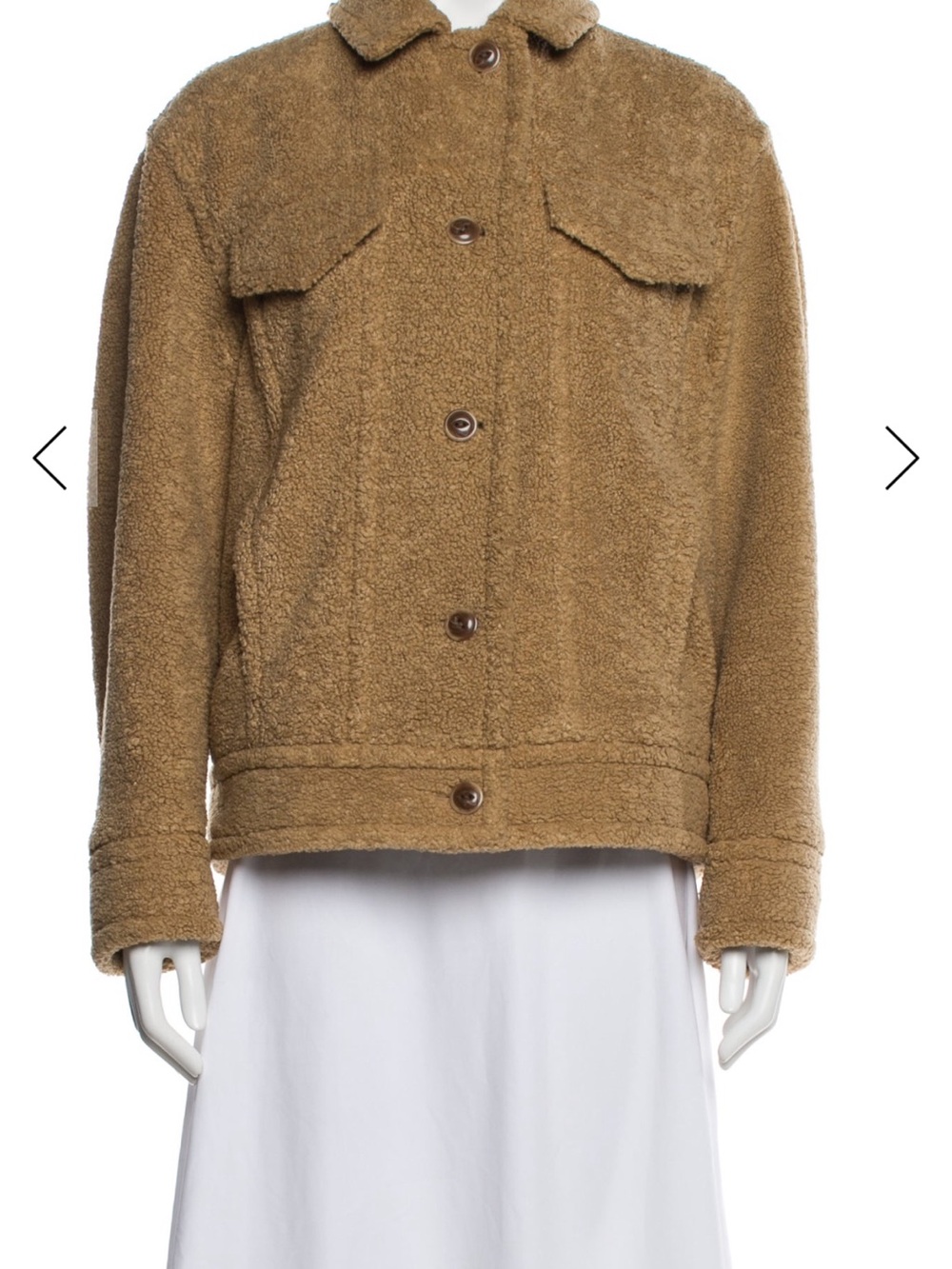 Vince Women’s Teddy Button-Up Jacket in Brown medium